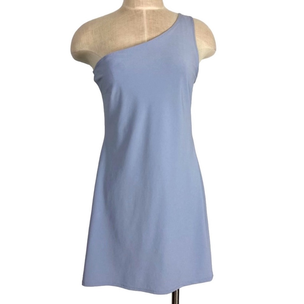 Abercrombie & Fitch Light Blue One Shoulder Dress